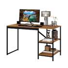 Escrivaninha Slim Canela Rústico E Preta