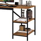 Escrivaninha Slim Canela Rústico E Preta