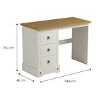 Escrivaninha Smile 3 Gv Bege E Pinus