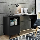 Escrivaninha Soraya Preto Com Rodízios