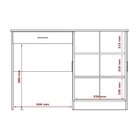 Escrivaninha Space 1 Gaveta 2 Portas 120cm Cinamomo Cinamomo