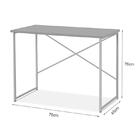 Escrivaninha Steel 76 Cm Estilo Industrial Com Pés Em Aço