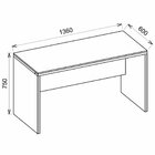 Escrivaninha Studio 1360 Caemmun