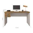 Escrivaninha Studio 2 Gv Freijó E Off White 136 Cm