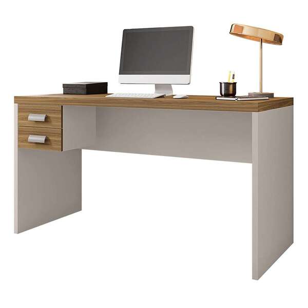 Escrivaninha Studio 2 Gv Freijó E Off White 136 Cm