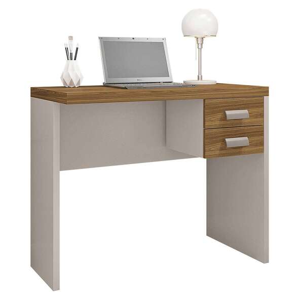 Escrivaninha Studio 2 Gv Freijó E Off White 90 Cm