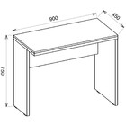 Escrivaninha Studio 2 Gv Freijó E Off White 90 Cm