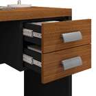 Escrivaninha Studio 2 Gv Nogueira E Preta 90 Cm