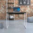 Escrivaninha Studio Carvalho Dark E Branca 90 Cm