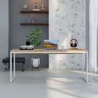 Escrivaninha Studio Carvalho E Branca 180 Cm