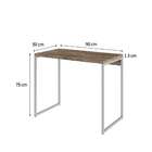 Escrivaninha Studio Carvalho E Branca 90 Cm