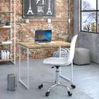 Escrivaninha Studio Carvalho E Branca 90 Cm