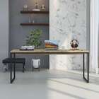 Escrivaninha Studio Carvalho E Preta 180 Cm