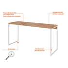 Escrivaninha Studio Mel E Branca 150 Cm