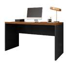 Escrivaninha Studio Nogueira E Preta 136 Cm