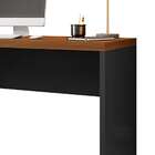 Escrivaninha Studio Nogueira E Preta 136 Cm