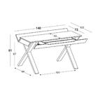 Escrivaninha Stúdio - Pés Em Madeira Maciça - 1 Gaveta - Verd