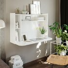 Escrivaninha Suspensa 101cm Duda Permóbili Branca