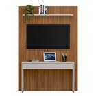 Escrivaninha Suspensa 1.29 Cm Com Painel Para Tv De 55" Nt 21