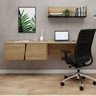 Escrivaninha Suspensa 2 Portas 180cm Com Prateleira Suspensa