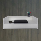 Escrivaninha Suspensa Bancada Com Gaveta Mesa Notebook Branco