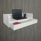 Escrivaninha Suspensa Bancada Com Gaveta Mesa Notebook Branco