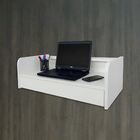 Escrivaninha Suspensa Bancada Com Gaveta Mesa Notebook Branco