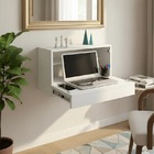 Escrivaninha Suspensa Bancada Compacta Com Gaveta Mesa Para N