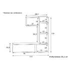 Escrivaninha Suspensa Com Nicho Dubai Preta