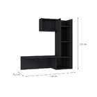 Escrivaninha Suspensa Com Nicho Dubai Preta