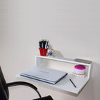 Escrivaninha Suspensa Com Prateleira P/ Notebook - Branco