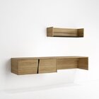 Escrivaninha Suspensa Com Prateleira Suspensa Conjunto 4 2 Po