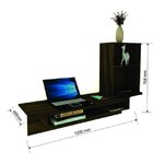 Escrivaninha Suspensa Cosmos  Café Wood