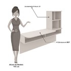 Escrivaninha Suspensa Lilac Branca