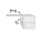 Escrivaninha Suspensa Mesa Para Notebook Em Mdf - Branca