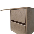 Escrivaninha Suspensa Mesa Para Notebook Natural Em Mdf