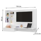 Escrivaninha Suspensa Multifuncional Safira Branco