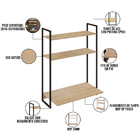 Escrivaninha Suspensa Para Escritório E Home Office Com 2 Pra