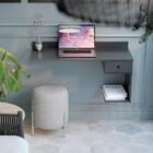 Escrivaninha Suspensa Quarto Para Notebook Com 1 Gaveta