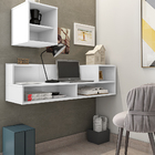 Escrivaninha Suspensa Sandler Com Nicho/ Prateleiras Branco