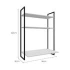 Escrivaninha Suspensa Tokyo Branca E Preta