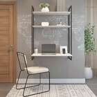 Escrivaninha Suspensa Tokyo Branca E Preta