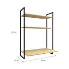 Escrivaninha Suspensa Tokyo Natura E Preta