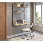 Escrivaninha Suspensa Tokyo Natura E Preta