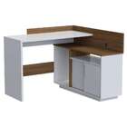 Escrivaninha Tau Office Branca E Amêndoa