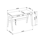 Escrivaninha Trend Com 02 Gavetas Hanover E Off White A05 - D