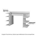 Escrivaninha Trinity Com 6 Nichos - Branco