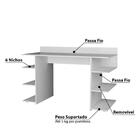 Escrivaninha Trinity Com 6 Nichos - Branco