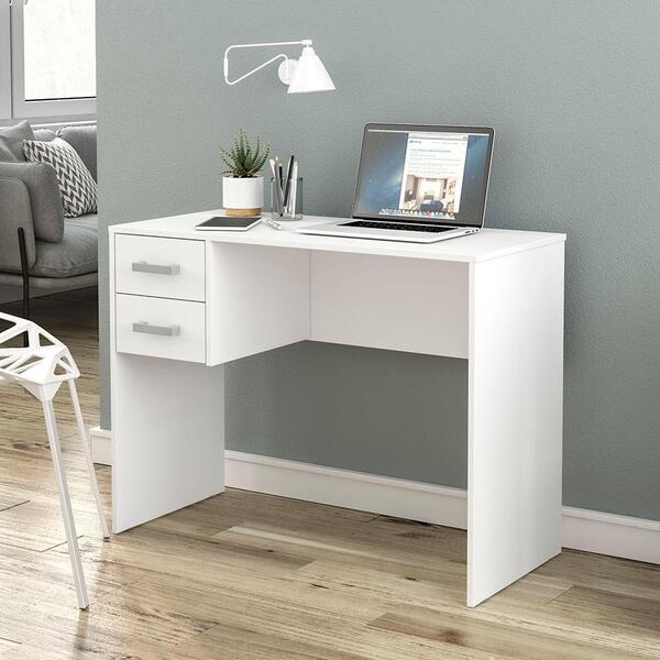 Escrivaninha Tupã 2 Gavetas Branco Politorno