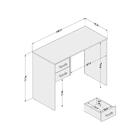 Escrivaninha Tupã 2 Gavetas Branco Politorno